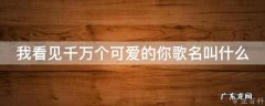 我看见千万个可爱的你歌名叫什么 我看见千万个可爱的你歌名叫什么歌
