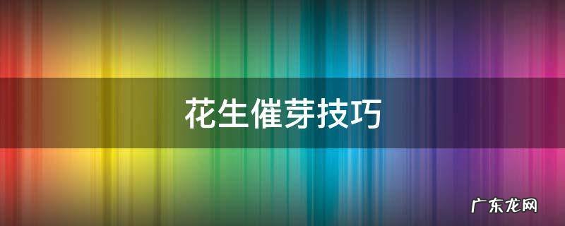 怎样催发花生芽 花生催芽技巧