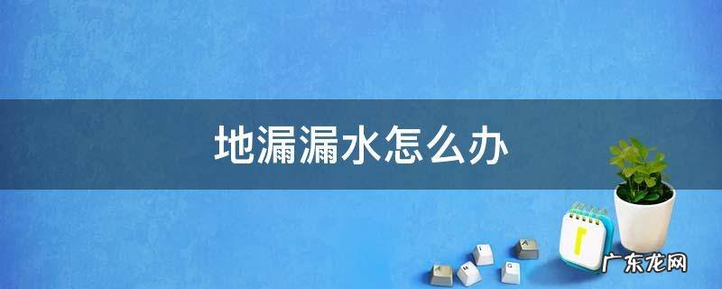 地漏漏水怎么办 地漏处漏水怎么处理