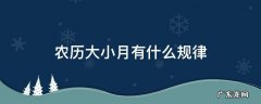 农历的大小月有何规律 农历大小月有什么规律