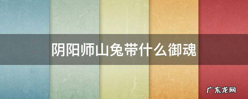 阴阳师里的山兔带什么御魂 阴阳师山兔带什么御魂