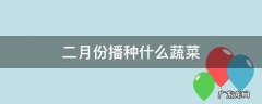二月份可以播什么菜种 二月份播种什么蔬菜