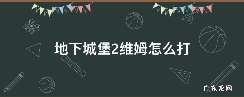地下城堡2维姆怎么打 地下城堡2维姆挂机攻略
