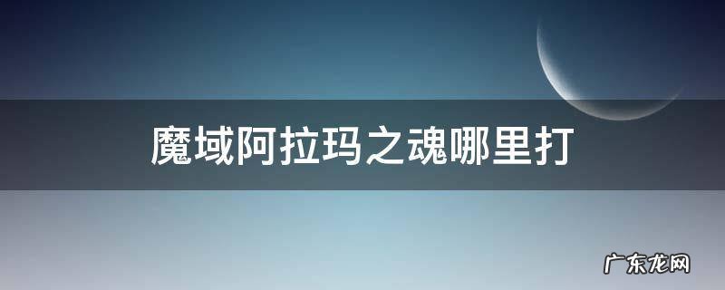 魔域阿拉玛之魂在哪里可以打到 魔域阿拉玛之魂哪里打
