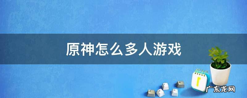 原神怎么多人游戏任务 原神怎么多人游戏