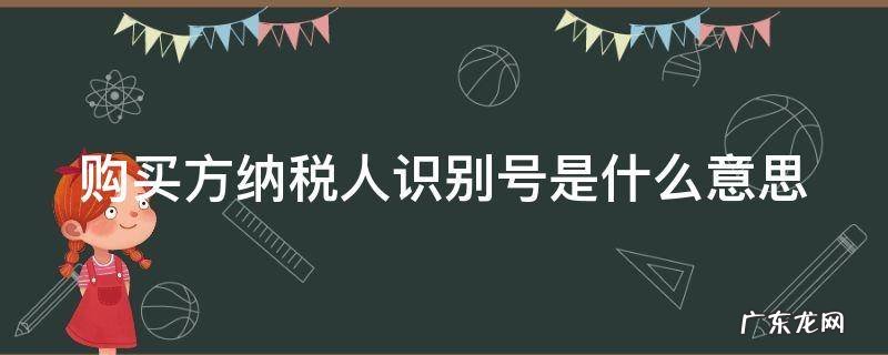 购买方纳税人识别号是什么意思啊 购买方纳税人识别号是什么意思