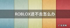 Roblox进不去怎么办 ROBLOX进不去怎么办