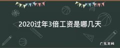 2020年三倍工资是哪三天 2020过年3倍工资是哪几天