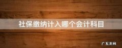 社保缴纳计入哪个会计科目 缴纳社保属于什么会计科目