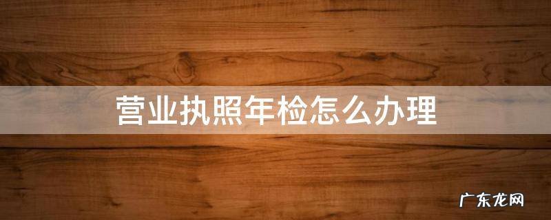 营业执照办理年审 营业执照年检怎么办理