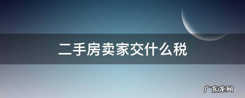 二手房卖家交什么税 二手房买卖买家要交什么税