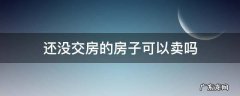 还没交房的房子可以卖吗 还没交房的房子可以卖吗?