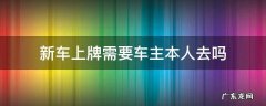 新车上牌,必须车主本人去吗 新车上牌需要车主本人去吗