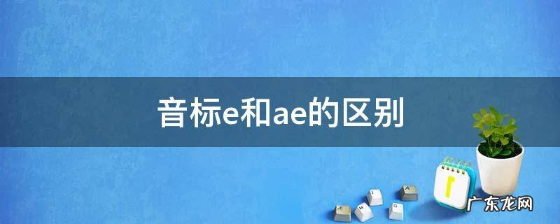 音标e和ae的区别视频教程 音标e和ae的区别