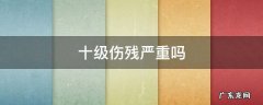 十级伤残严重吗 手腕十级伤残严重吗