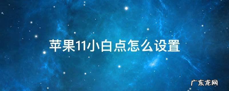 苹果11小白点怎么设置锁屏 苹果11小白点怎么设置