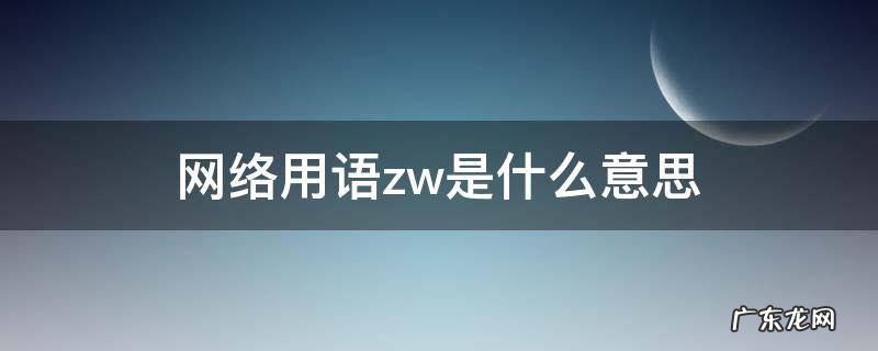zzwl网络用语什么意思 网络用语zw是什么意思