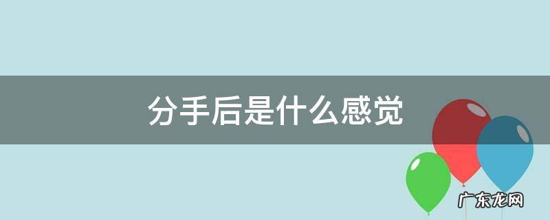 分手的时候是什么感觉 分手后是什么感觉