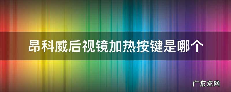 昂科威领先版后视镜加热开关在哪 昂科威后视镜加热按键是哪个
