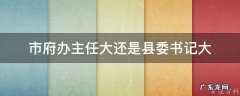 市府办主任大还是县委书记大 市委办主任和政府办主任哪个大