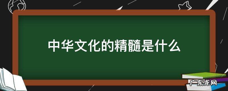 中华文化的精髓是什么 中华文化的精髓是什么意思