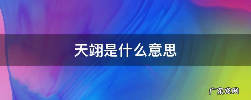 天翊是什么意思 天翊出自哪里