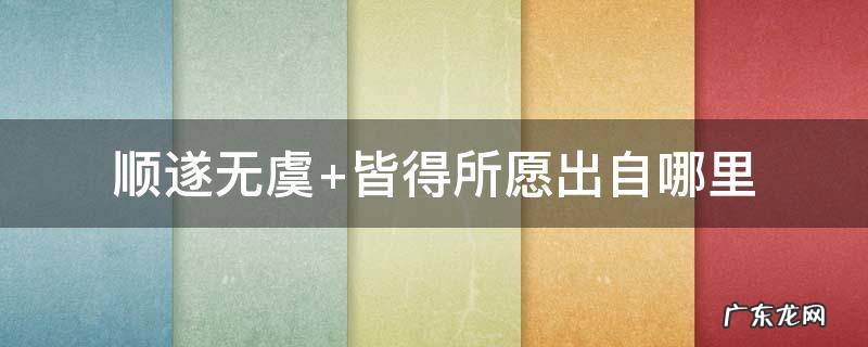 顺遂无虞不能乱用 顺遂无虞