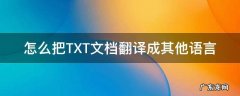 有什么可以将文档翻译成中文 怎么把TXT文档翻译成其他语言