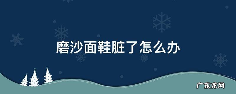 磨沙面鞋脏了怎么办 磨沙面的鞋怎么清理