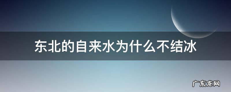 东北自来水为什么不会冻住 东北的自来水为什么不结冰