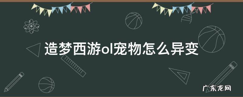 造梦西游ol宠物怎么异变要用多少异能石 造梦西游ol宠物怎么异变