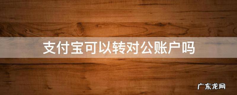 个人支付宝可以转对公账户吗 支付宝可以转对公账户吗