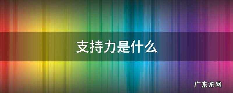 lofter支持力是什么 支持力是什么
