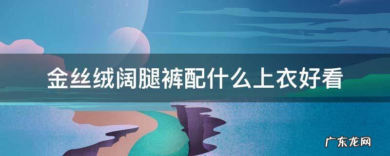 金丝绒阔腿裤配什么上衣好看冬季 金丝绒阔腿裤配什么上衣好看
