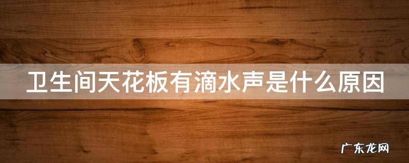 卫生间天花板有滴水声是什么原因呢 卫生间天花板有滴水声是什么原因