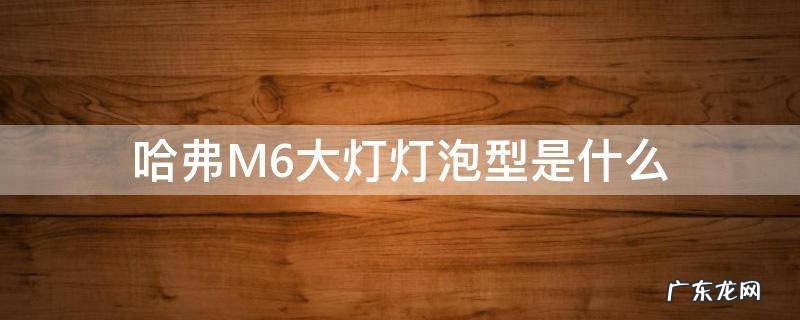 哈弗M6大灯灯泡型是什么 哈弗m6是led大灯吗