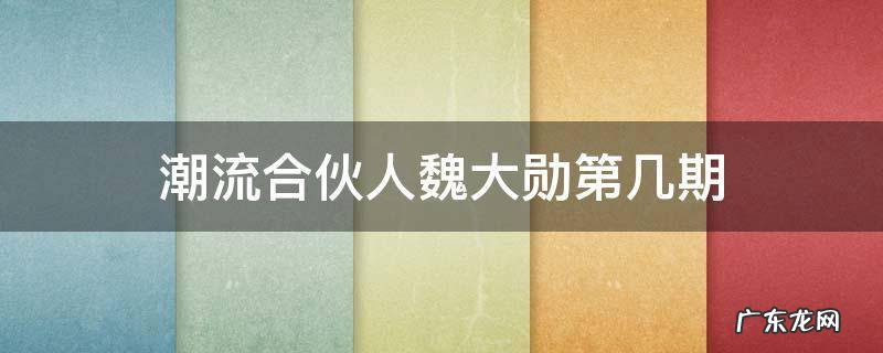 潮流合伙人第一季魏大勋是哪一期 潮流合伙人魏大勋第几期