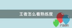 王者怎么看熟练度 王者怎么看熟练度差多少满