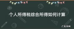 个人所得税综合所得按什么计算个人所得税 个人所得税综合所得如何计算