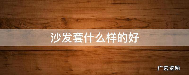 沙发套子什么样的最好 沙发套什么样的好