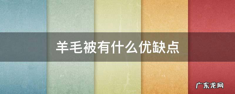 羊毛被的优缺点 羊毛被好不好 羊毛被有什么优缺点