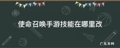 使命召唤手游怎么更改技能 使命召唤手游技能在哪里改