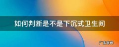 如何判断是不是下沉式卫生间 传统卫生间和下沉卫生间怎么区分
