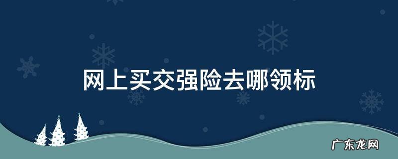 网上买交强险去哪领标为什么还要身份证 网上买交强险去哪领标