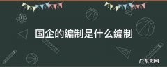国企一般是什么编制 国企的编制是什么编制