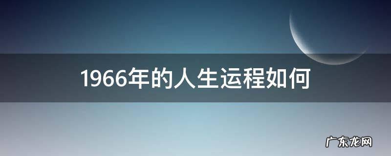 1966年的人生运程如何 1965年生人运程