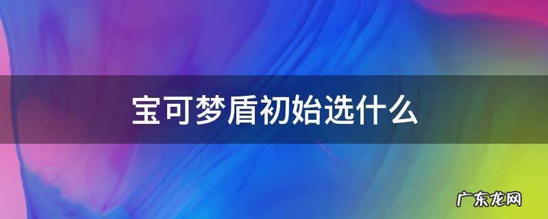 宝可梦盾初始选什么 宝可梦盾推荐宝可梦初始