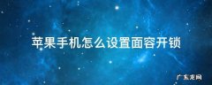苹果手机怎么设置面容开锁 苹果手机怎么开面容解锁