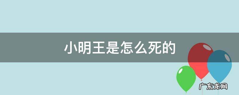 小明王是怎么死的 小明王是谁害死的