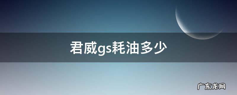 君威gs耗油多少 君威gs油耗多少真实油耗多少